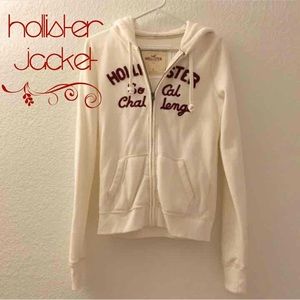 Large White Hollister Jacket (Women)