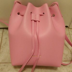 ON HOLD Peony pink bucket shoulder crossbody bag