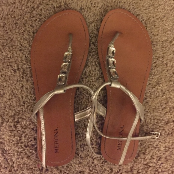 Silver studded sandals - Picture 1 of 1