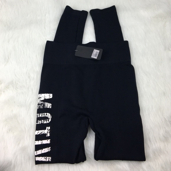 Motivated black white graphic leggings - Picture 2 of 4