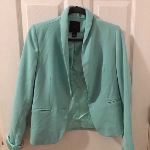 Mint green blazer