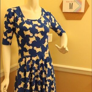 Knee length full skirt Nicole dress NWT