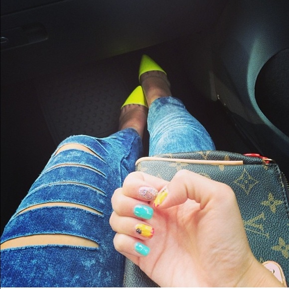 shredded jeans