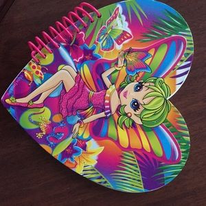 Lisa frank heart notepad