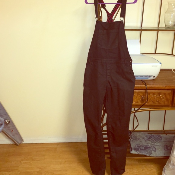 Black overalls