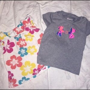 Baby Girl Shirts - Floral, Under Armour
