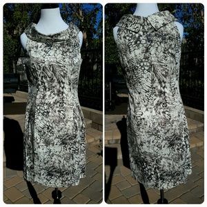 Ellen Tracy Print Dress Sz 2