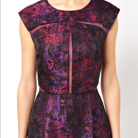 ASOS Organza Jacquard Mix Dress - Picture 2 of 4