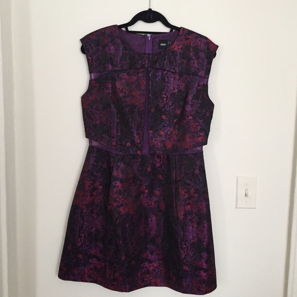 ASOS Organza Jacquard Mix Dress - Picture 4 of 4