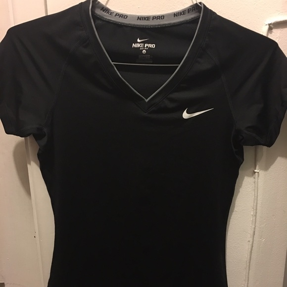 Nike dry fit deep V tee