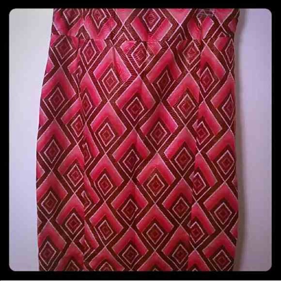 African print skirt size 6