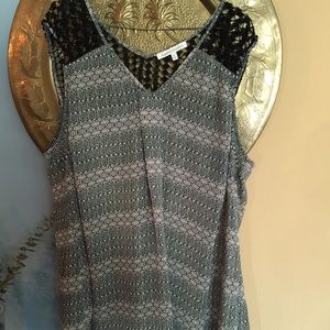 Sheer sleeveless blouse