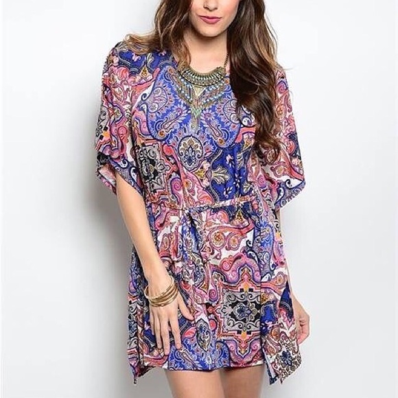 Silk wrap dress/tunic