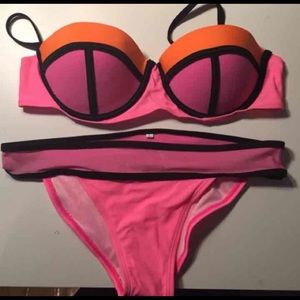 Color Block Bikini. Never Worn Size Large