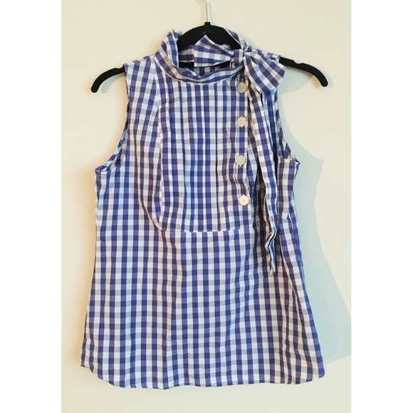 Gingham Bow Blouse