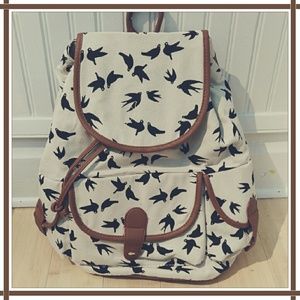 NWOT Canvas sparrows backpack