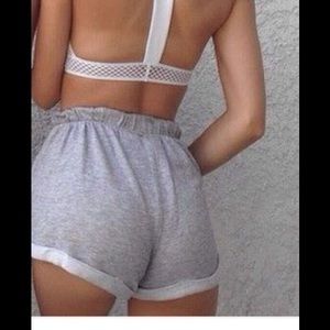 Gray sweat shorts