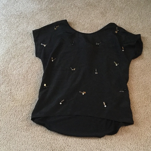 Self Esteen Balck Top NWT - Picture 3 of 4