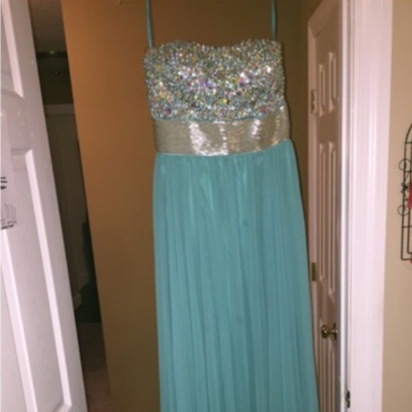 Blue prom Dres - Picture 3 of 3
