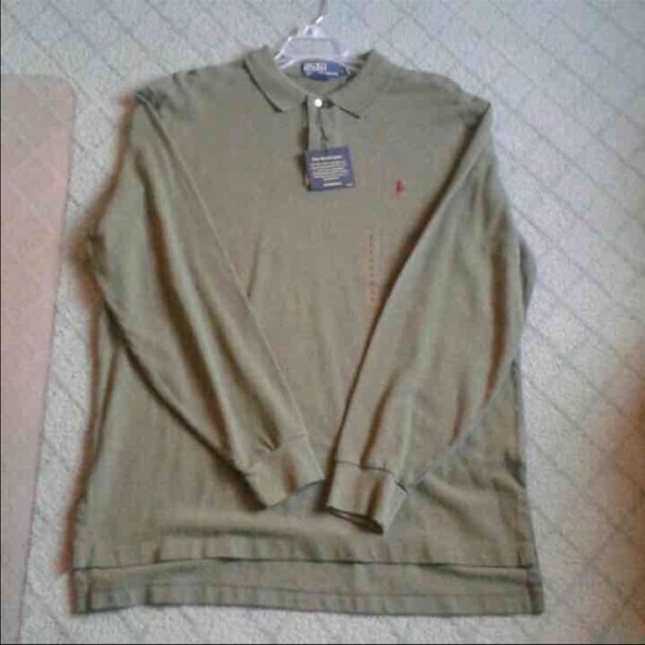 NWT men's polo long sleeve