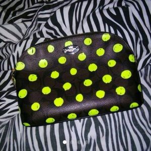 New coach neon cosmetics case