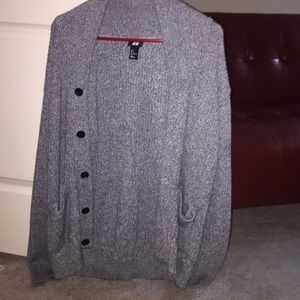 Gray cardigan