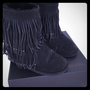 Koolaburra Savannity Fringe Wedge Boots