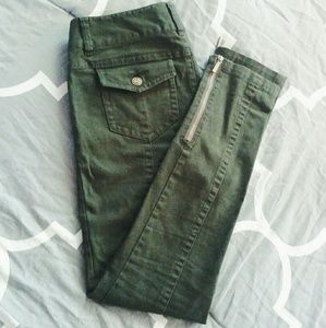 Michael Kors Olive Green Skinnies