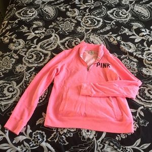 PINK quarter zip sweatshirt