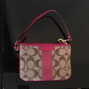 Coach Hot Pink Wristlet