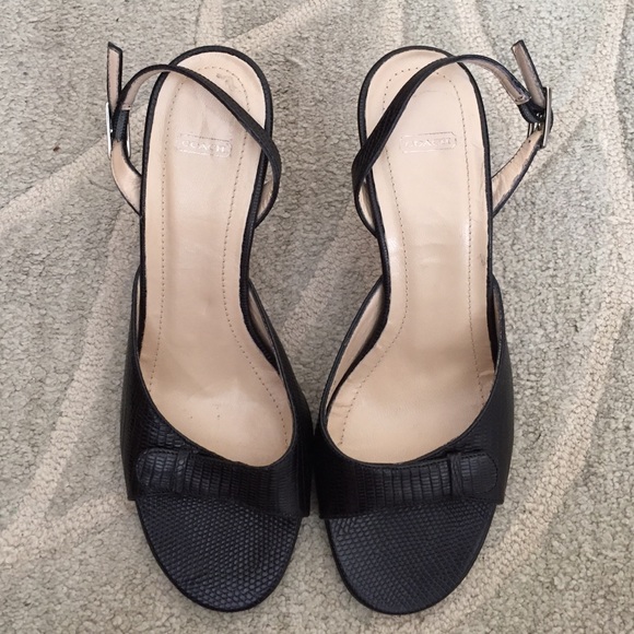 Coach black heels
