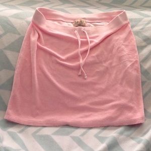 Juicy Couture terry pink skirt