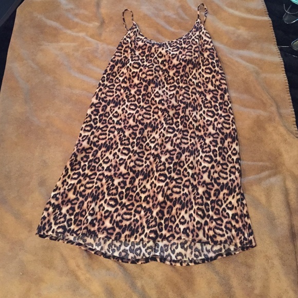 Leopard print dress.