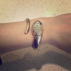 Gold Snake Watch Bracelet