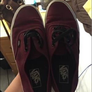 Maroon vans
