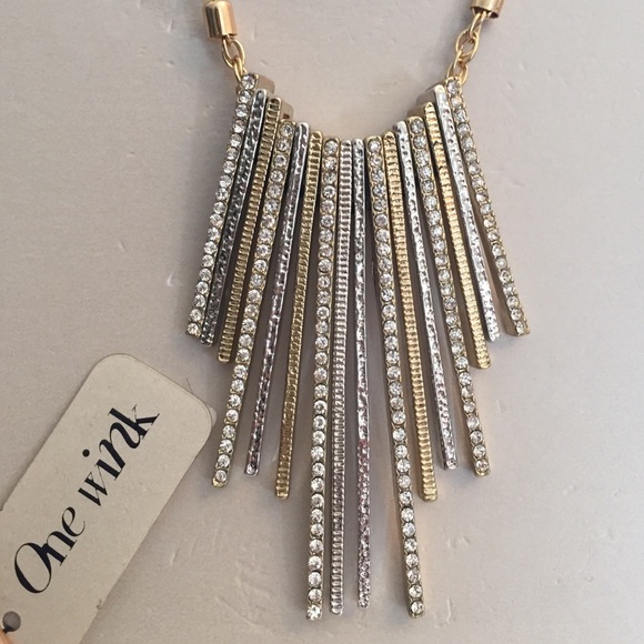 *Brand new*Gold/silver statement necklace piece - Picture 2 of 4