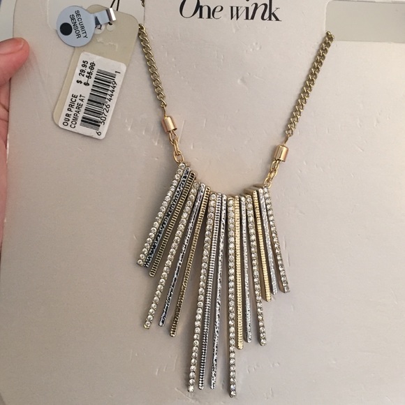 *Brand new*Gold/silver statement necklace piece - Picture 3 of 4