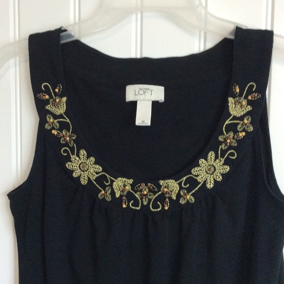 Loft sleeveless blouse Sz M - Picture 2 of 3