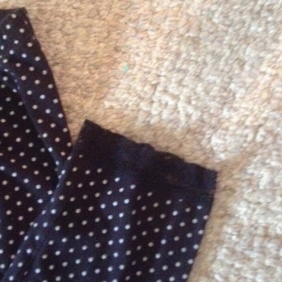 Leggings, black with white polka dots - Picture 2 of 2