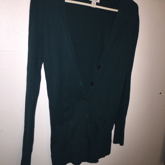 Cardigan teal color