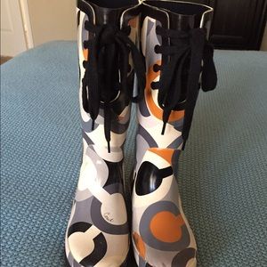Coach rain boots