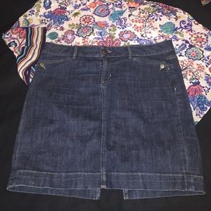 Gap Jean Sturdy Denim Skirt with Rear Split