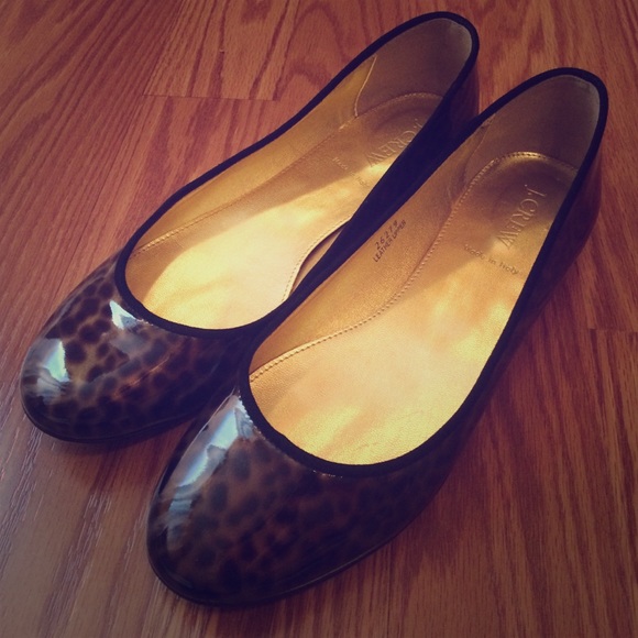 J. Crew Tortoise Shell Ballerina Flats