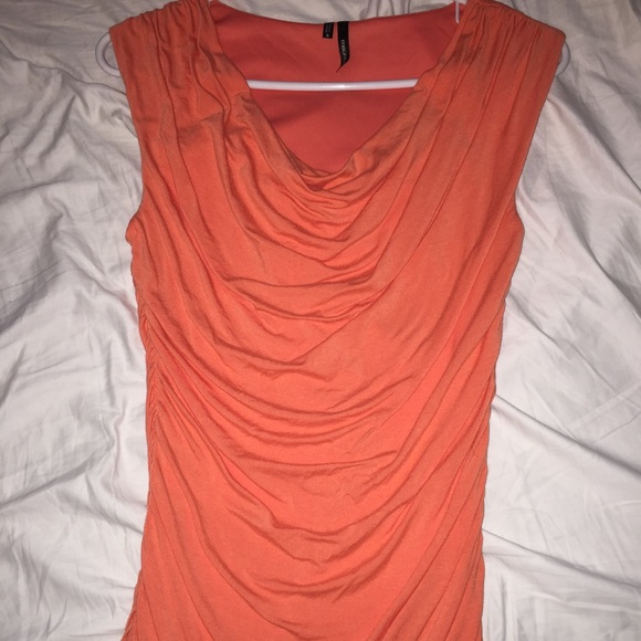 Sleeveless Orange Top