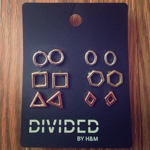 Brand New Divided by H&M Shape Earrings