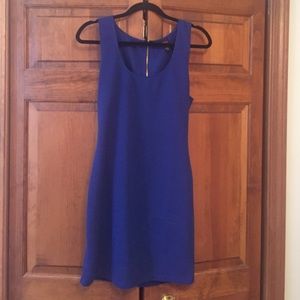 Dark blue fitted dress