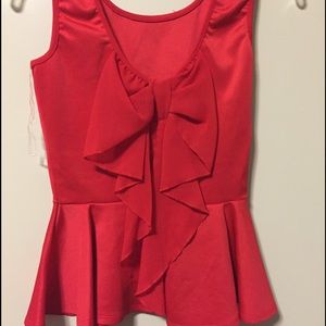 Red bow shirt