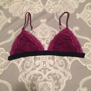 Sexy URBAN OUTFITTERS Plum & Purple Lace Bralette