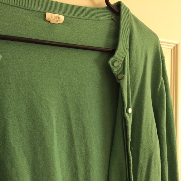 JCREW sweet green cardigan
