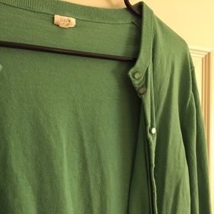 JCREW sweet green cardigan
